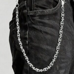 Silver Chain Belt for Men